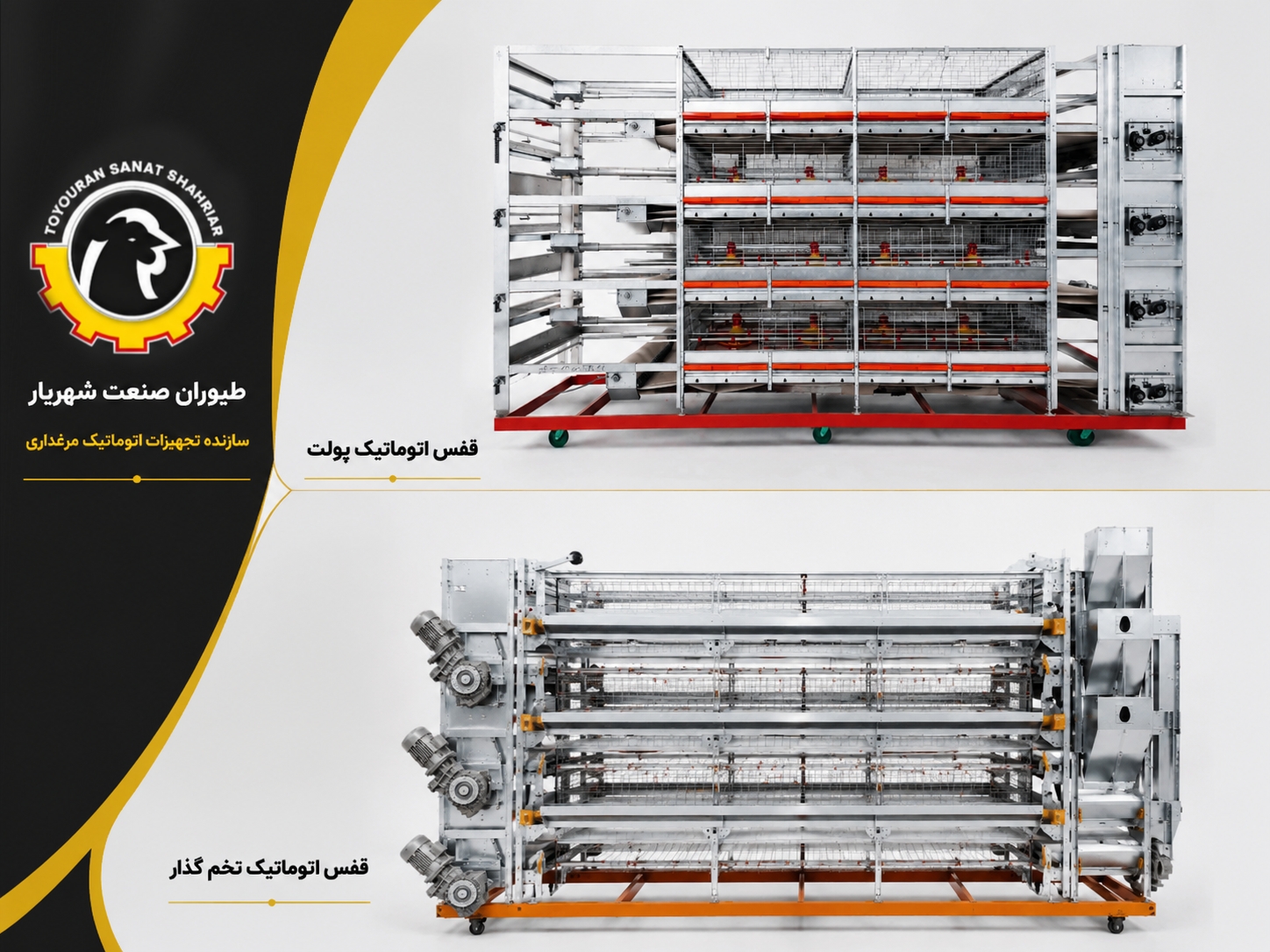 قفس اتوماتیک ( مرغ تخم گذار - پولت )